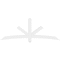 Ekena Millwork Alberta Architectural Grade PVC Gable Bracket, 84"W x 31 1/2"H x 4"D x 4"F, 9/12 Pitch GBP084X32X0404ALB00 - alternate 3